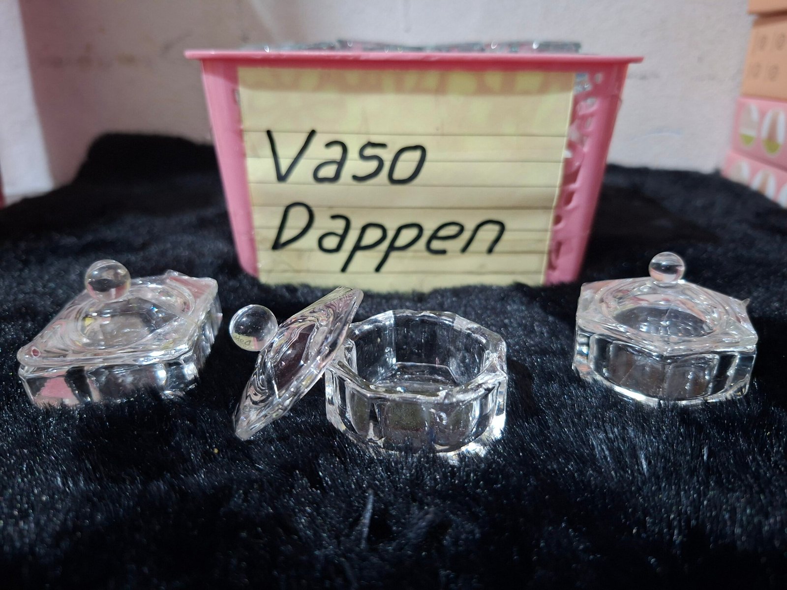 Vaso Dappen de vidrio con tapa