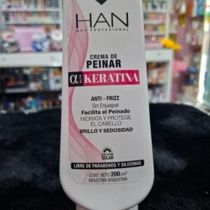 Han Crema Para Peinar Keratina Anti Frizz 200ml