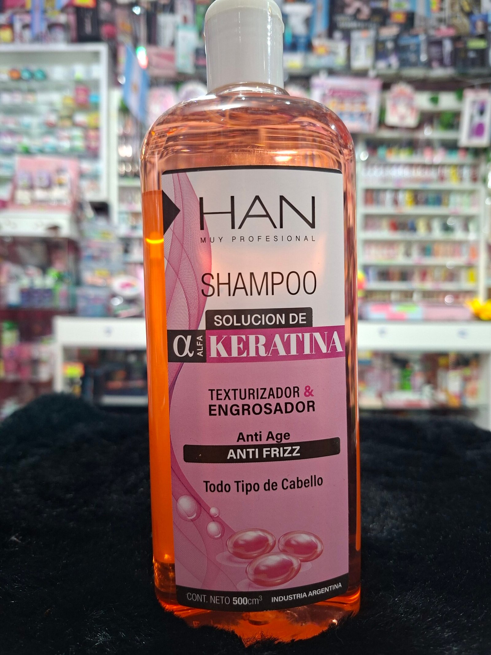 Han Shampoo Solucion De Keratina Anti Frizz Anti Age 500ml
