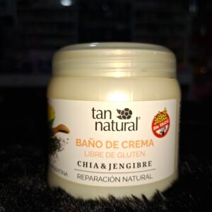 Baño de crema reparacion natural de chia y jengibre tan natural 250gr