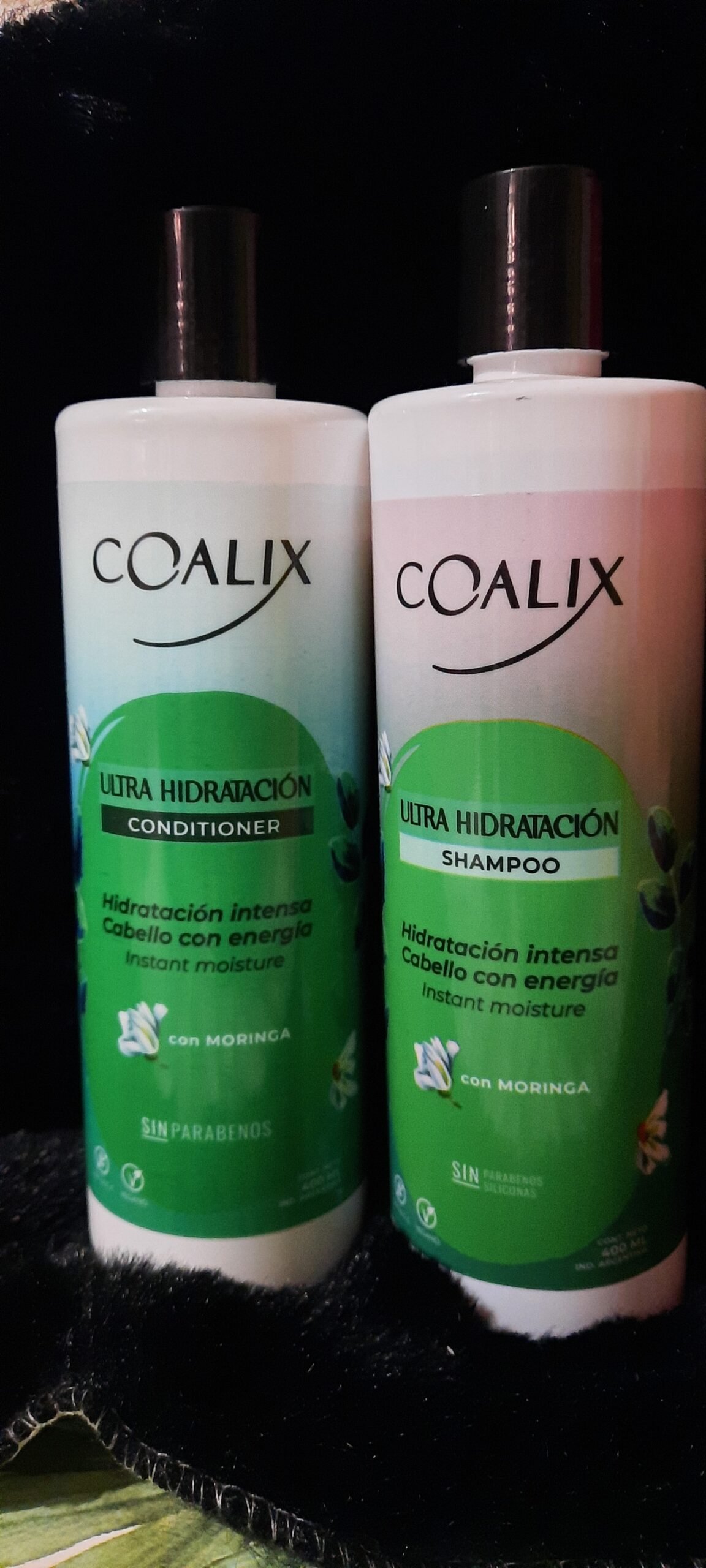 Shampoo o acondicionador ultra hidratacion coalix 400gr