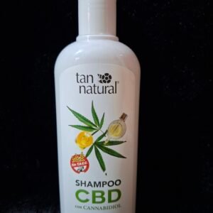 Shampoo cbd para cabellos dañados tan natural 375ml