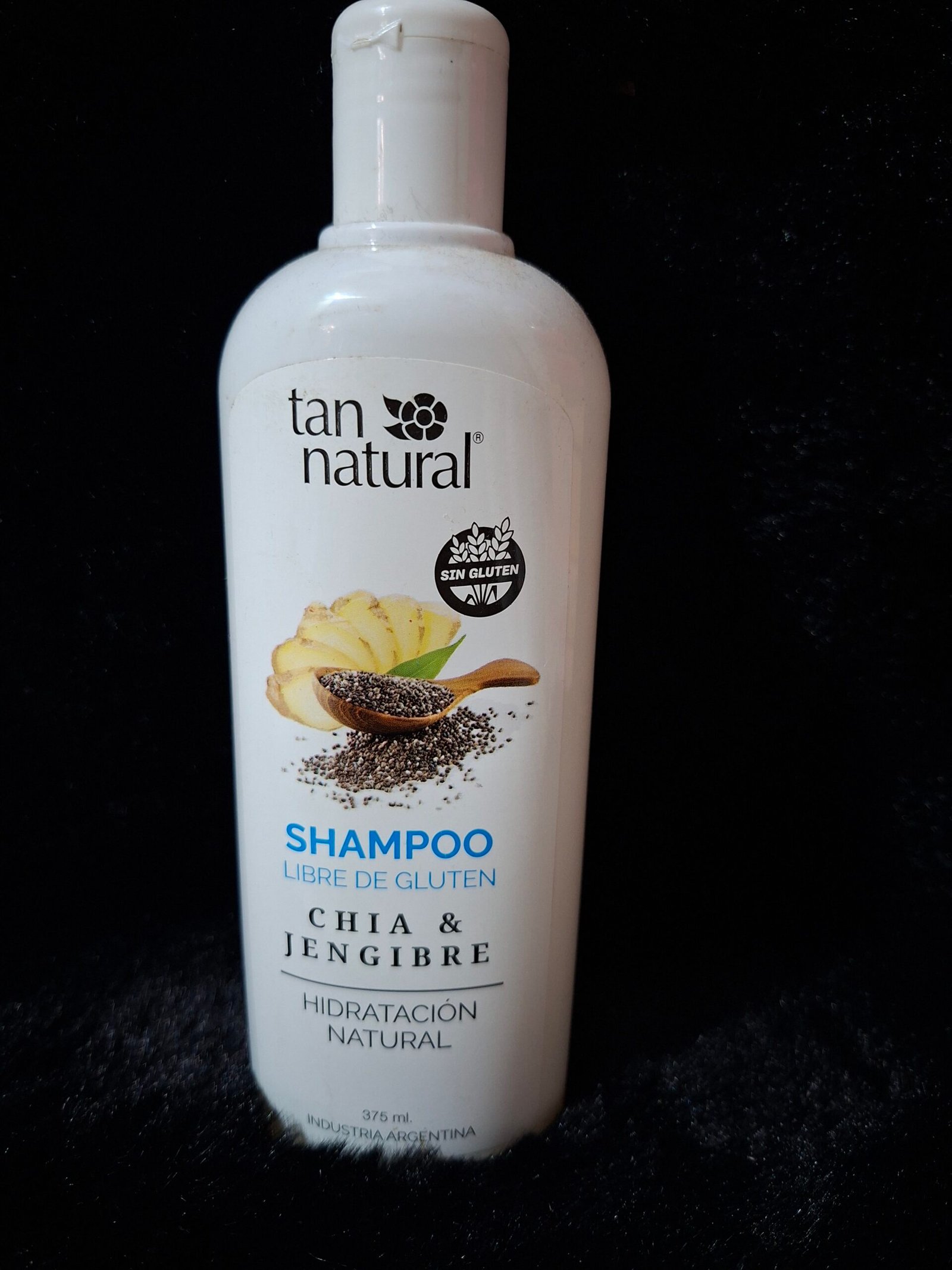 Shampoo chia y jengibre tan natural 375gr