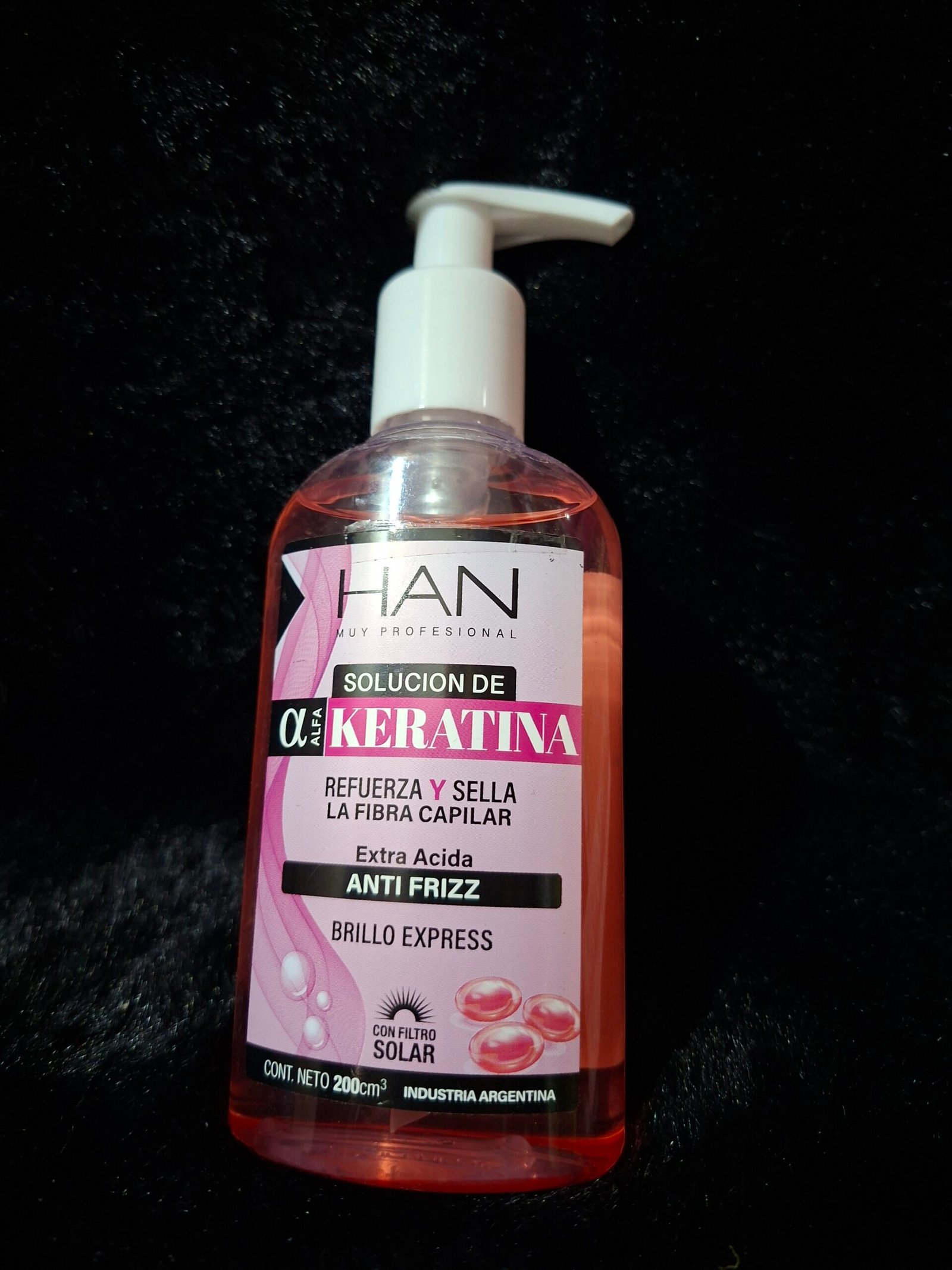 Solucion De Keratina Anti Frizz Han 200cm3