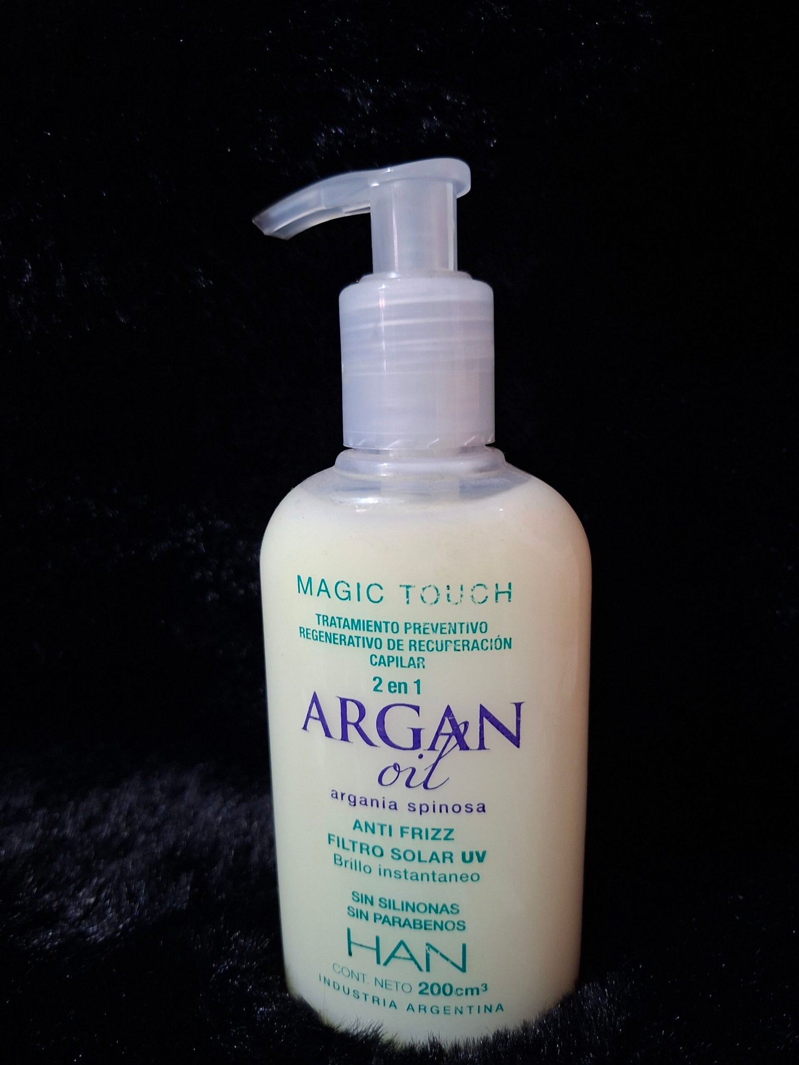 Han Magic Touch 2 En 1 Aceite De Argan Anti Frizz Filtro Uv