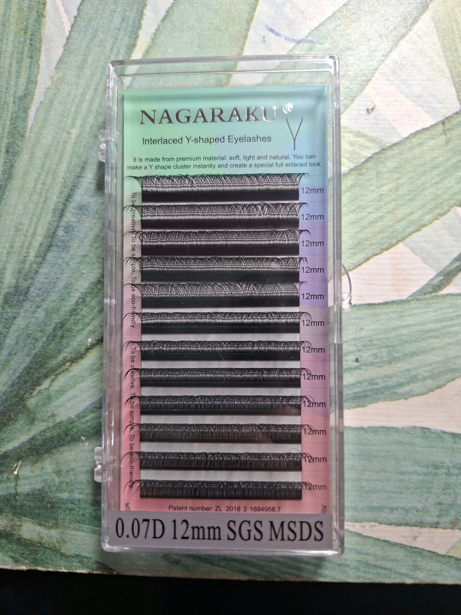 Pestañas pelo por pelo nagaraku 0.07D 12mm