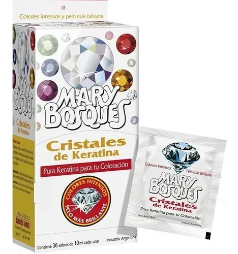 Cristales de keratina mary bosques sobre 20gr