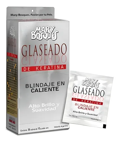 Glaseado de keratina mary bosques sobre 20gr