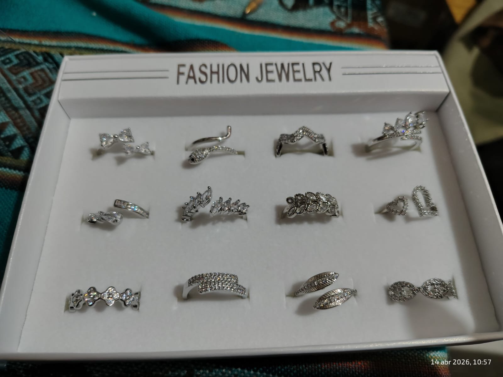 Anillos de acero quirúrgico regulables plateado
