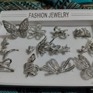 Anillos plateado  acero  quirúrgico regulables