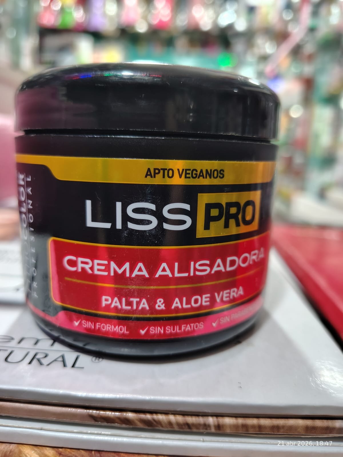 Fithocolor profesional liss Pro. Crema alisadora con palta & aloe vera sin formol 300ml - Imagen 3