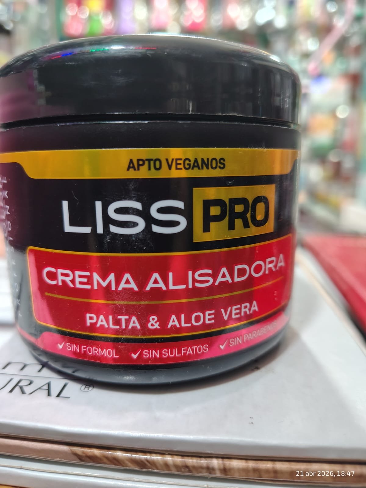 Fithocolor profesional liss Pro. Crema alisadora con palta & aloe vera sin formol 300ml