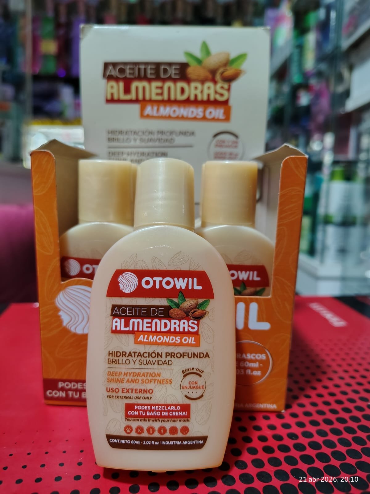 Aceite de almentras hidratación profunda otowil 60ml - Imagen 4