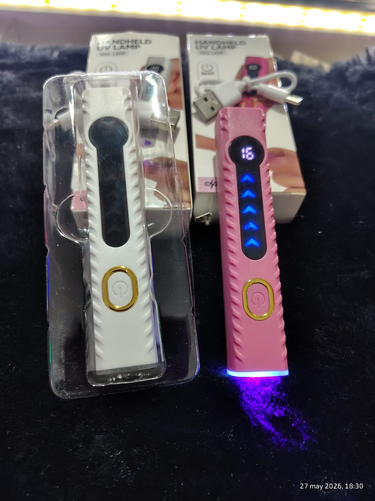 Linterna uv con cable USB