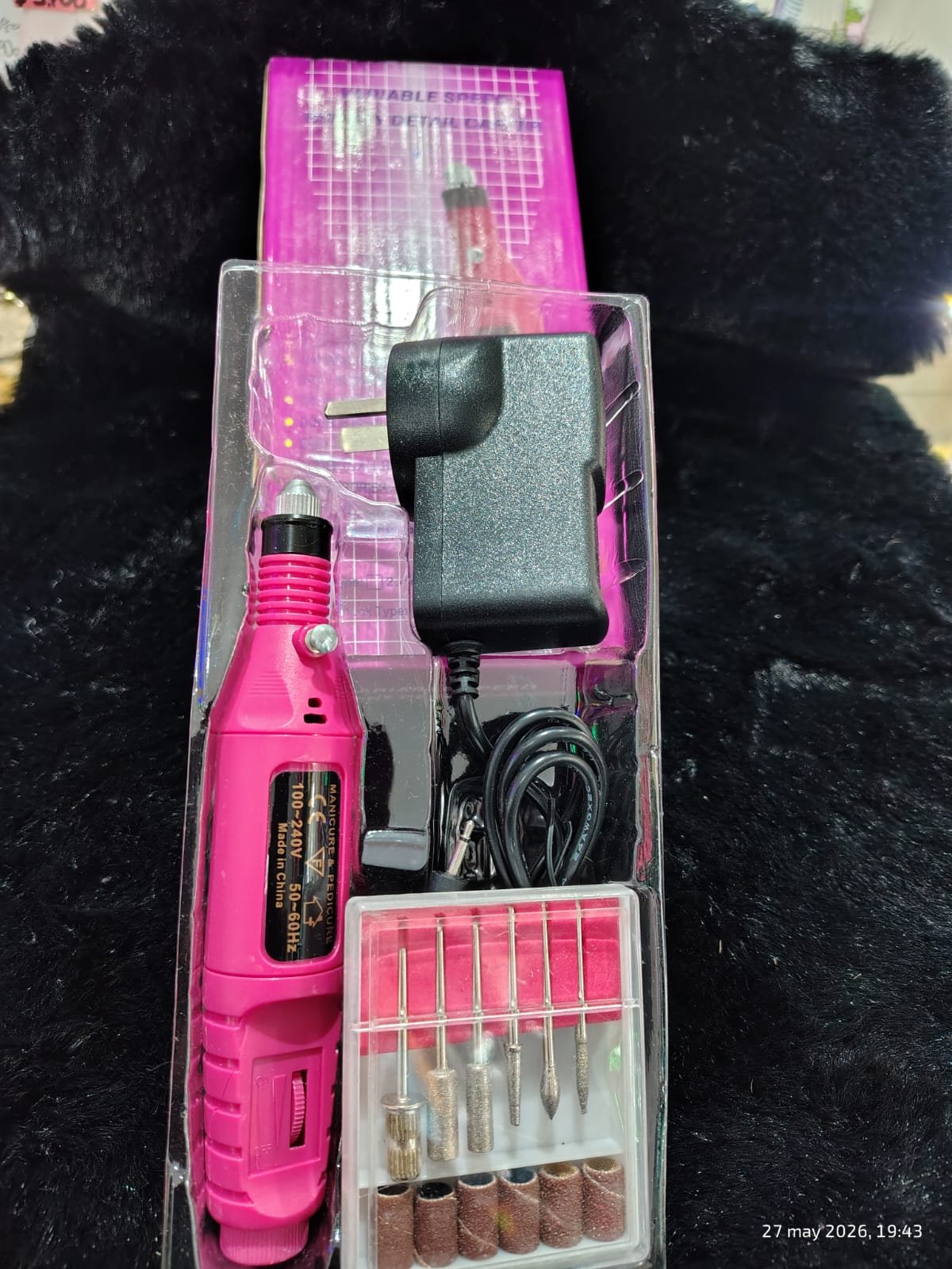 Torno eléctrico lápiz y fresas con cable a 220 - Imagen 2