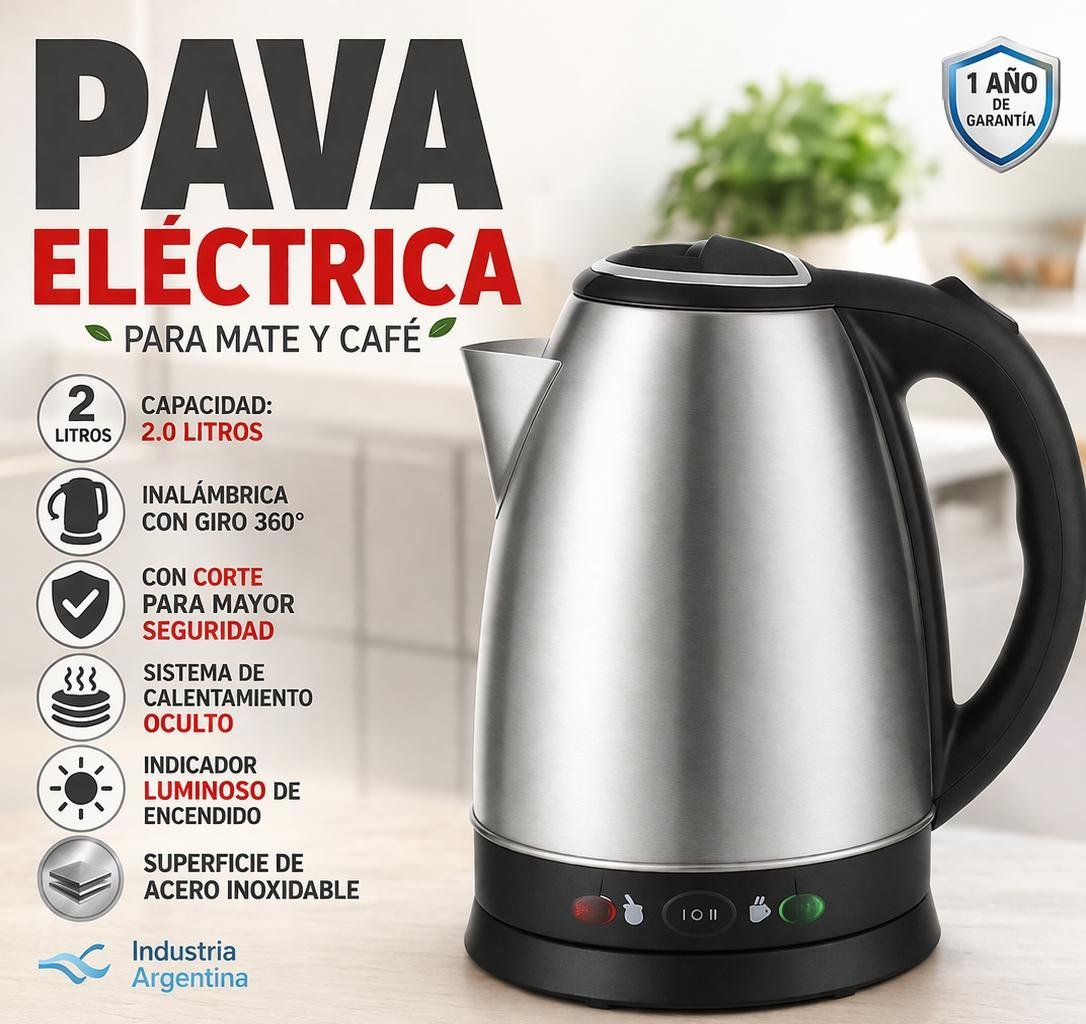 PAVA ELECTRICA EIFFEL _Con corte para mate 🧉