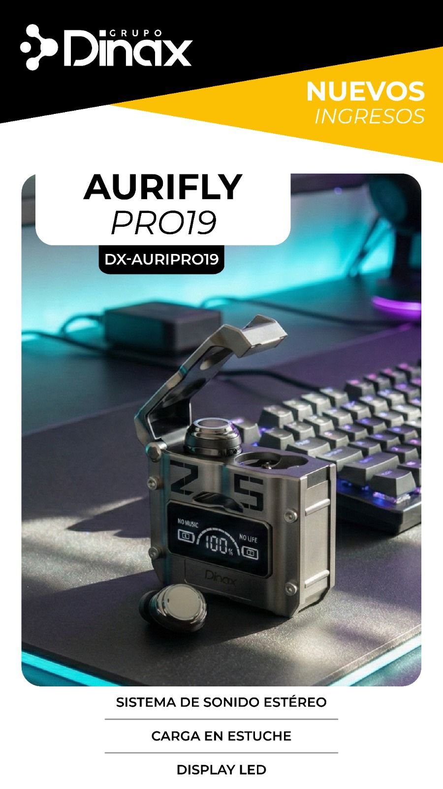 AURICULARES PRO19* _inalámbricos