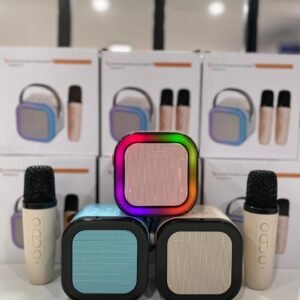 🎤 Mini parlante karaoke k12 + 1 microfono