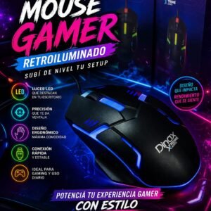 MAUSE GAMING DINAX mouse gamer led