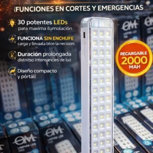 LUZ DE EMERGENCIA 30LED 0M