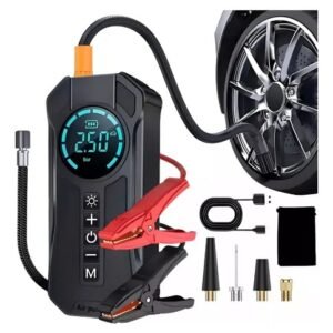 Arranca Bateria + Compresor de aire/Inflador portatil