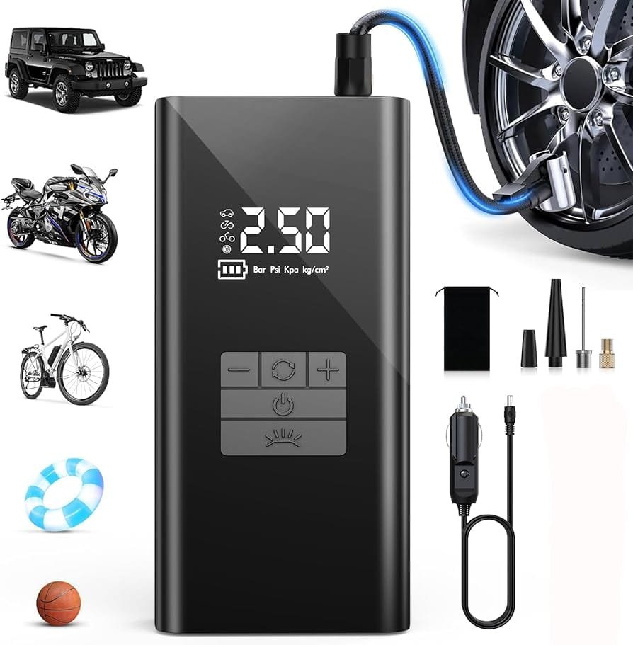 Compresor de Aire Portátil JN-058 _12V_ para auto 🚗