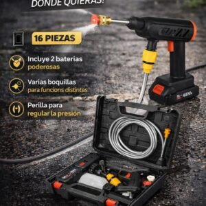 Hidrolavadora Inalambrica Portátil Recargable _Incluye 1 bateria_🔋