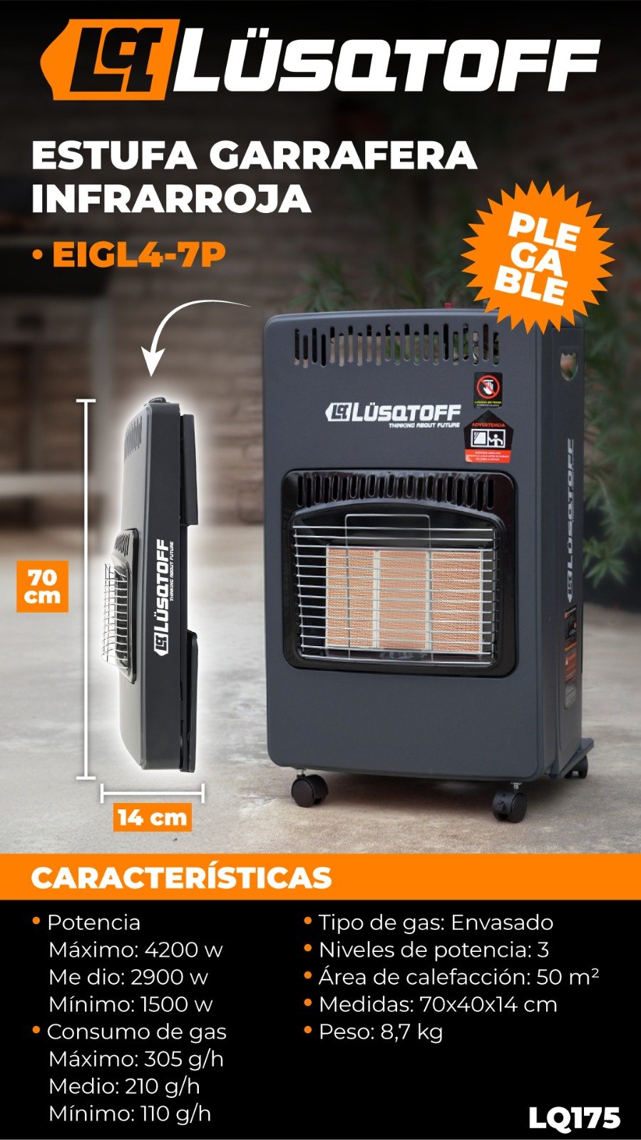 Garrafera Lusqtoff plegable
