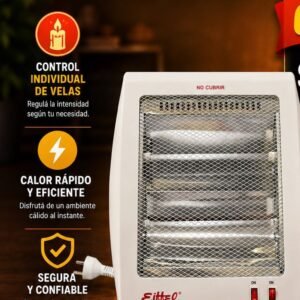 ESTUFA EIFFEL 2 velas 800W