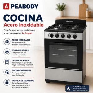Cocina peabody indox