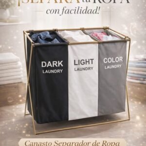 Cesto de ropa plegable 3 colores