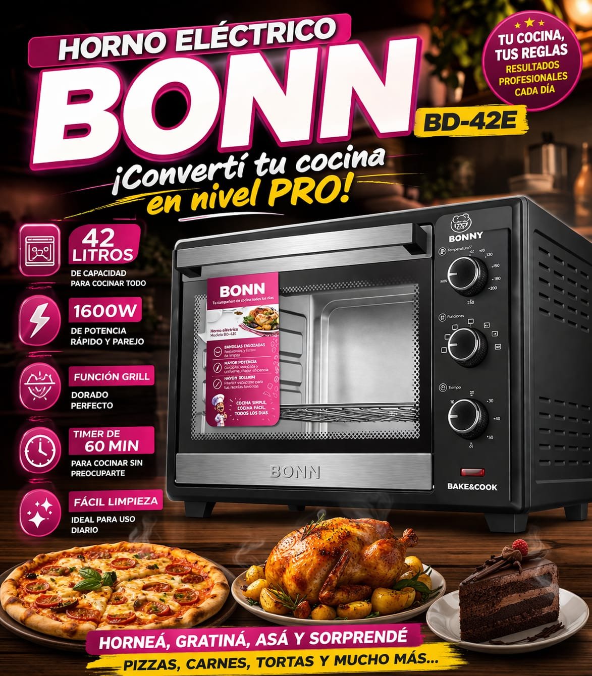 Horno eléctrico BD-42E