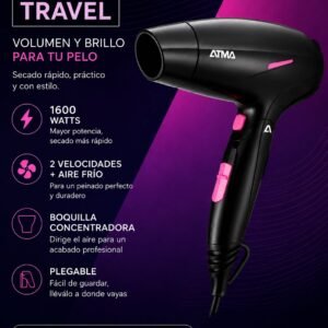 SECADOR DE PELO ATMA ATTITUDE TRAVEL💞