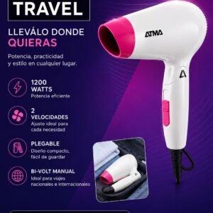SECADOR DE PELO ATMA SHINE TRAVEL