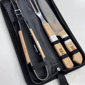 Set de parrilla - Cuchillo/Tenedor/Pinza