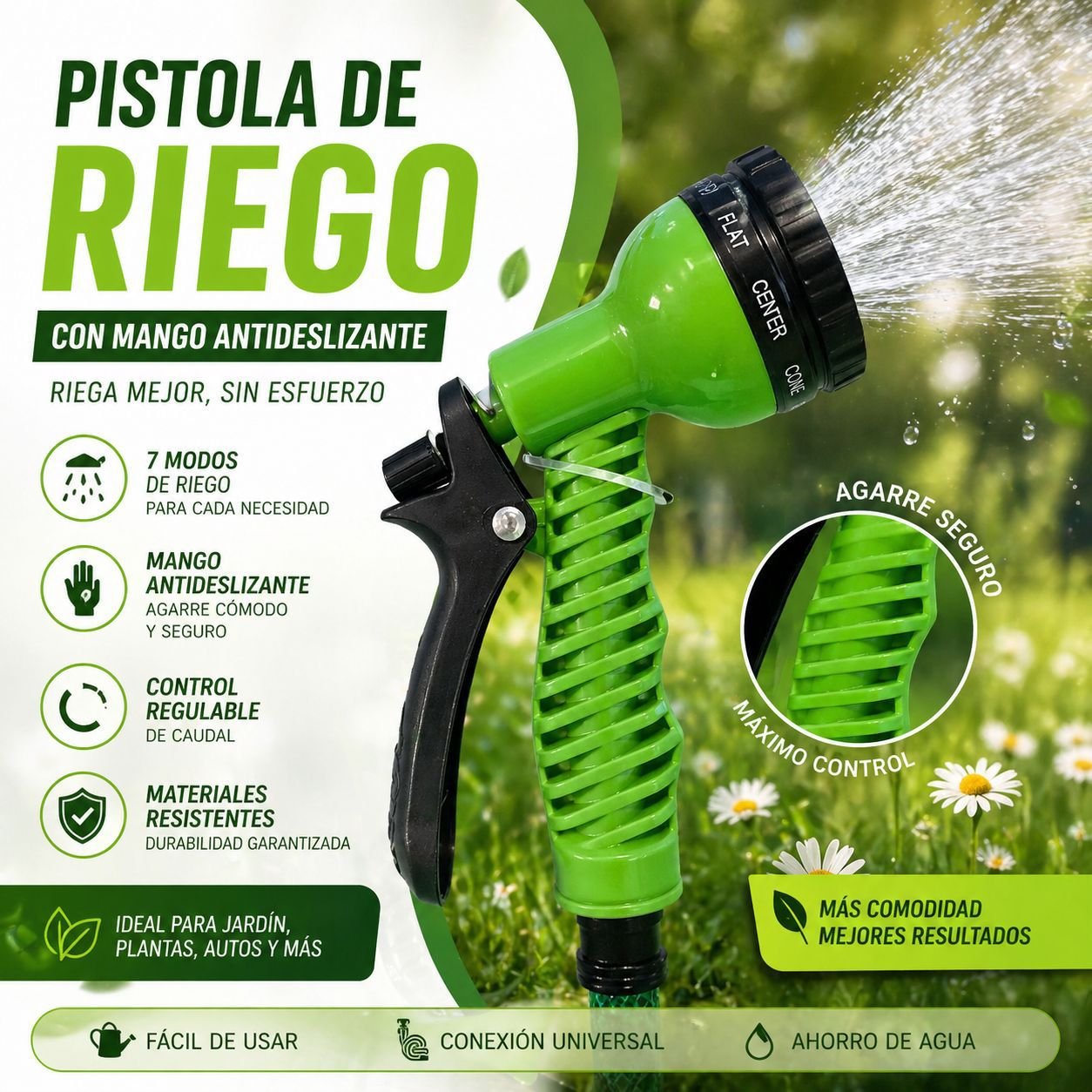 Pistola de riego 7 modos