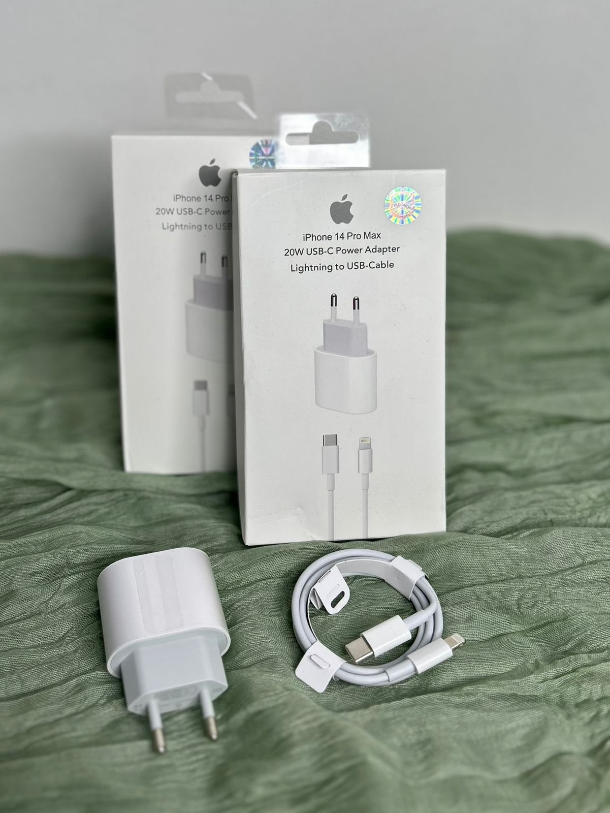 Cargador iPhone 20W + Cable USB-C a Lightning