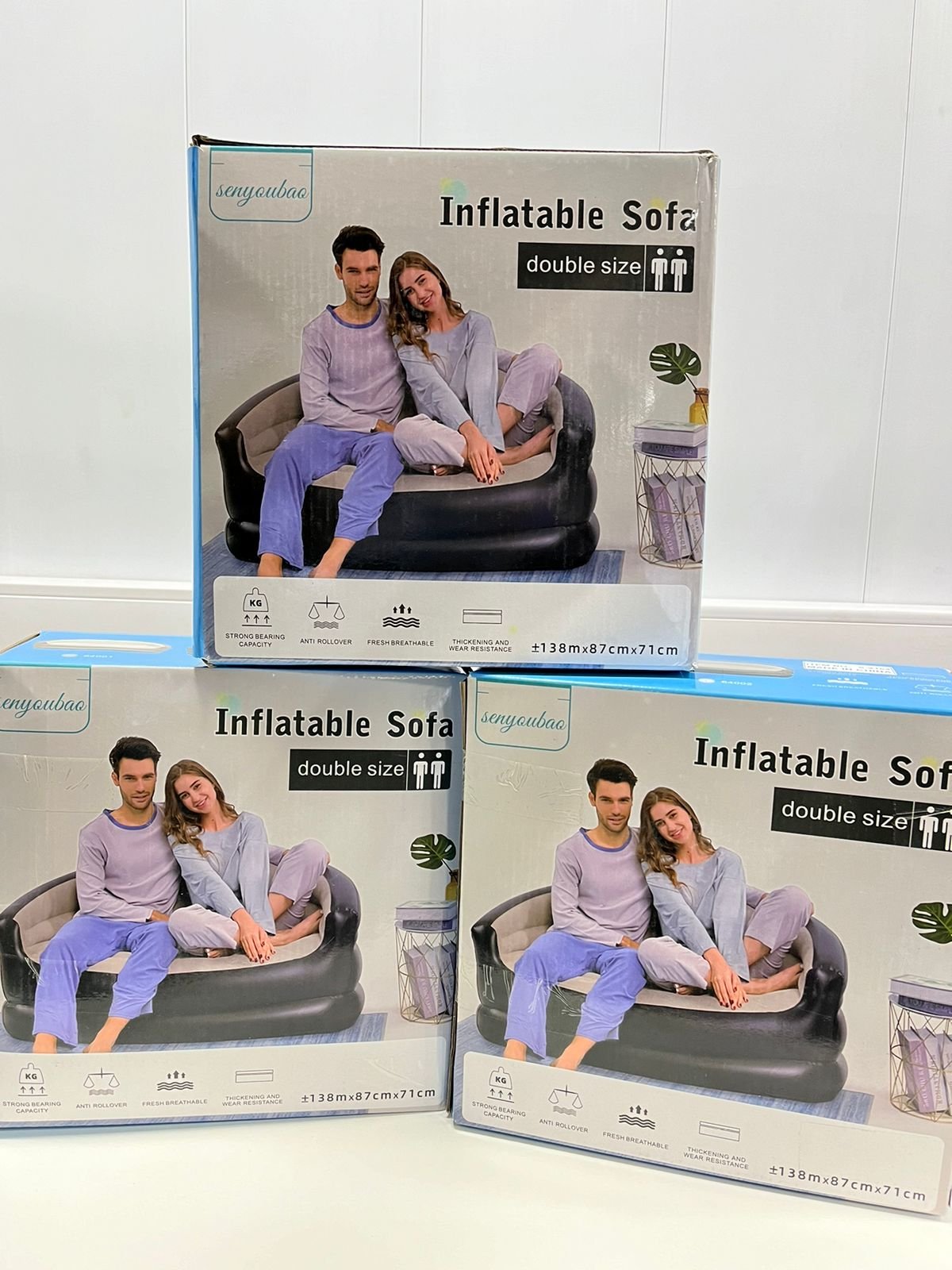 Sofa inflable tamaño doble
