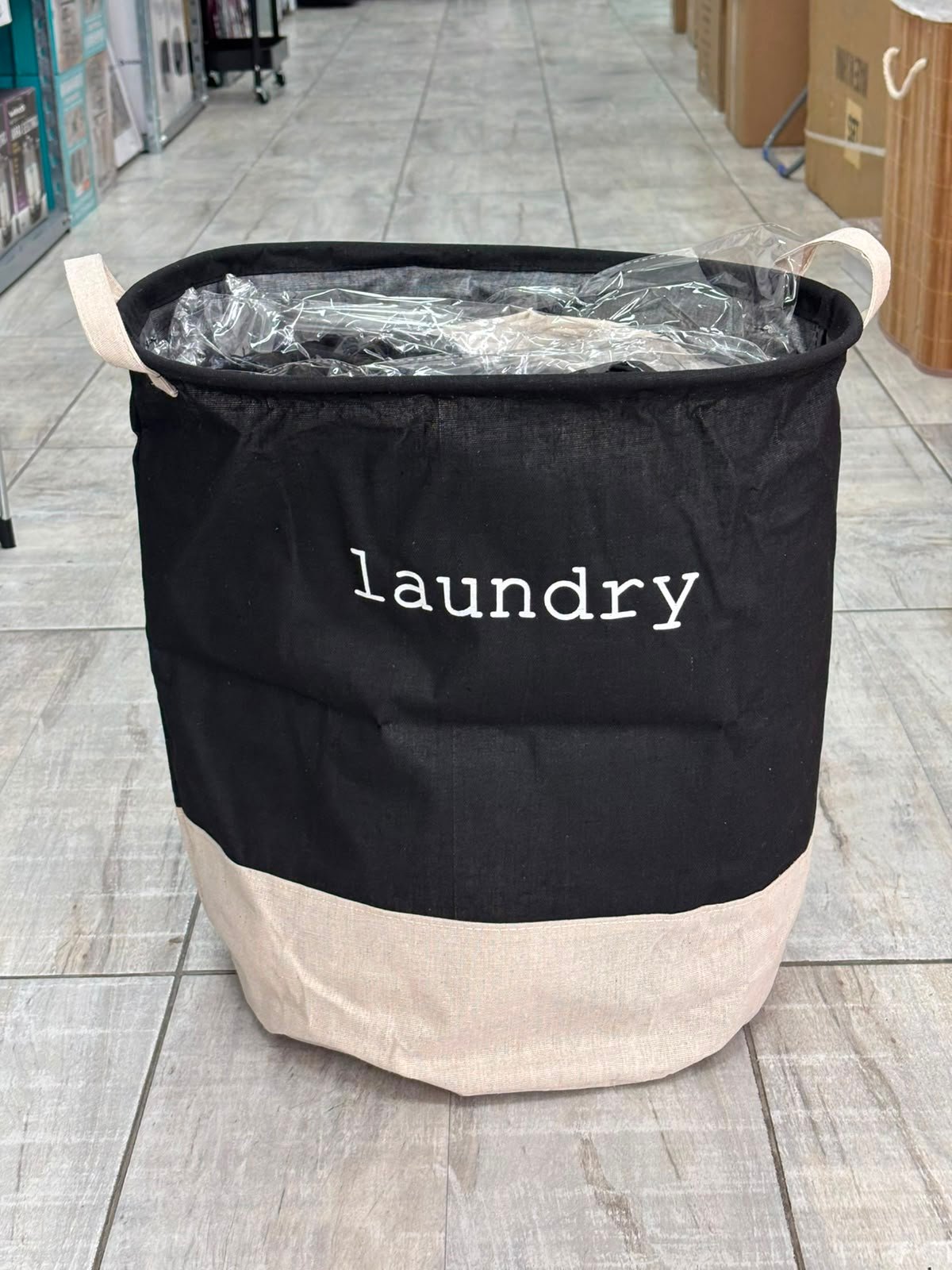 Cesto Ropa Sucia Tela "Laundry" 35x44cm