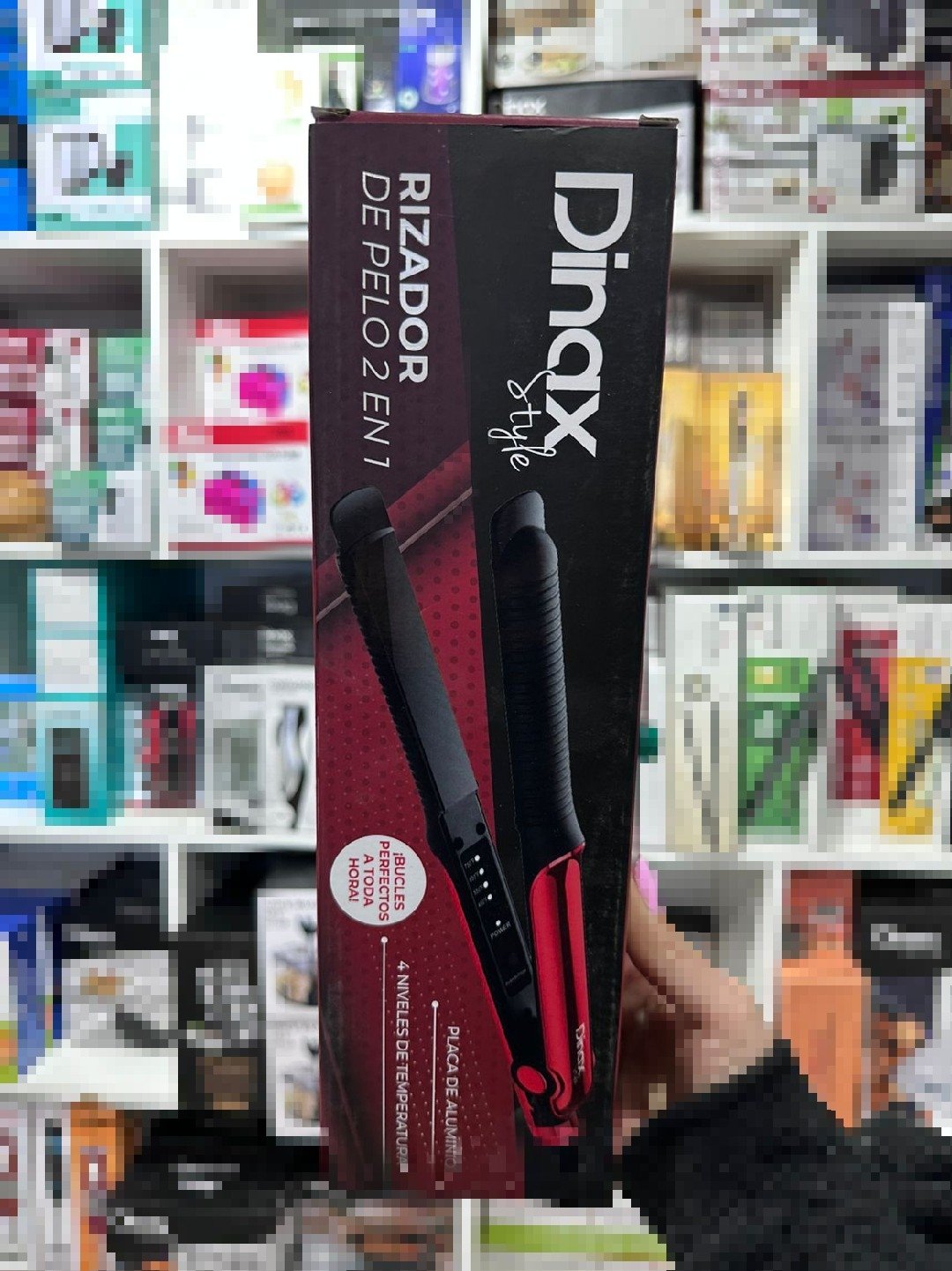 PLANCHA +RIZADOR 6001💞 2 en 1 dinax