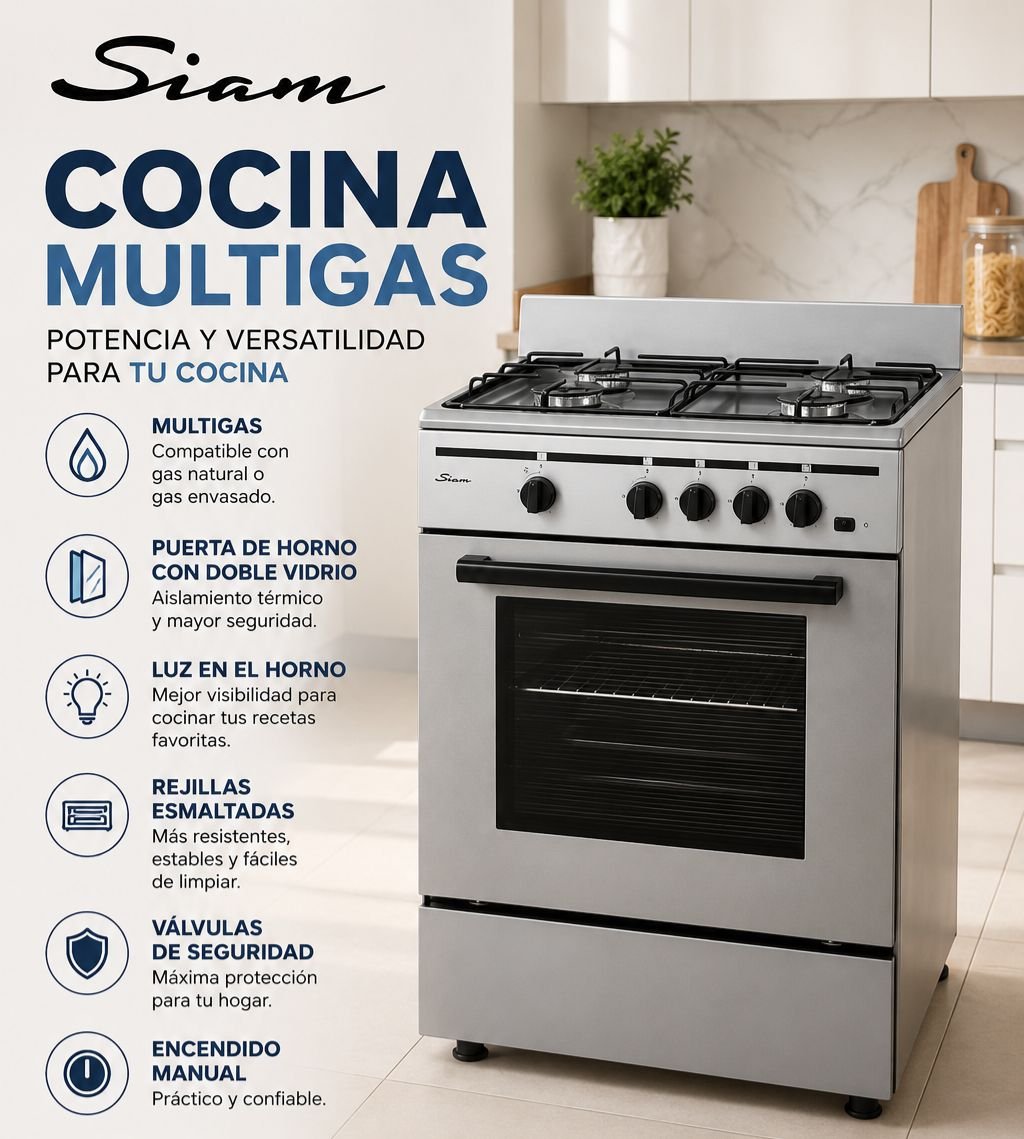COCINA MORELLI SAHO KUMA 550 VIDRIO