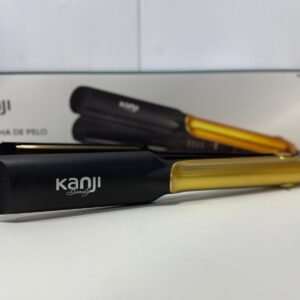 Planchita de pelo kanji beauty negra y dorada