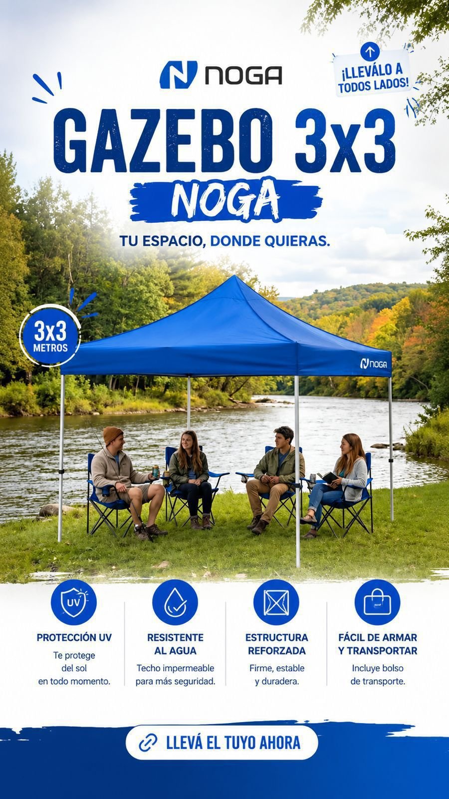 Gazebo autoarmable NOGA