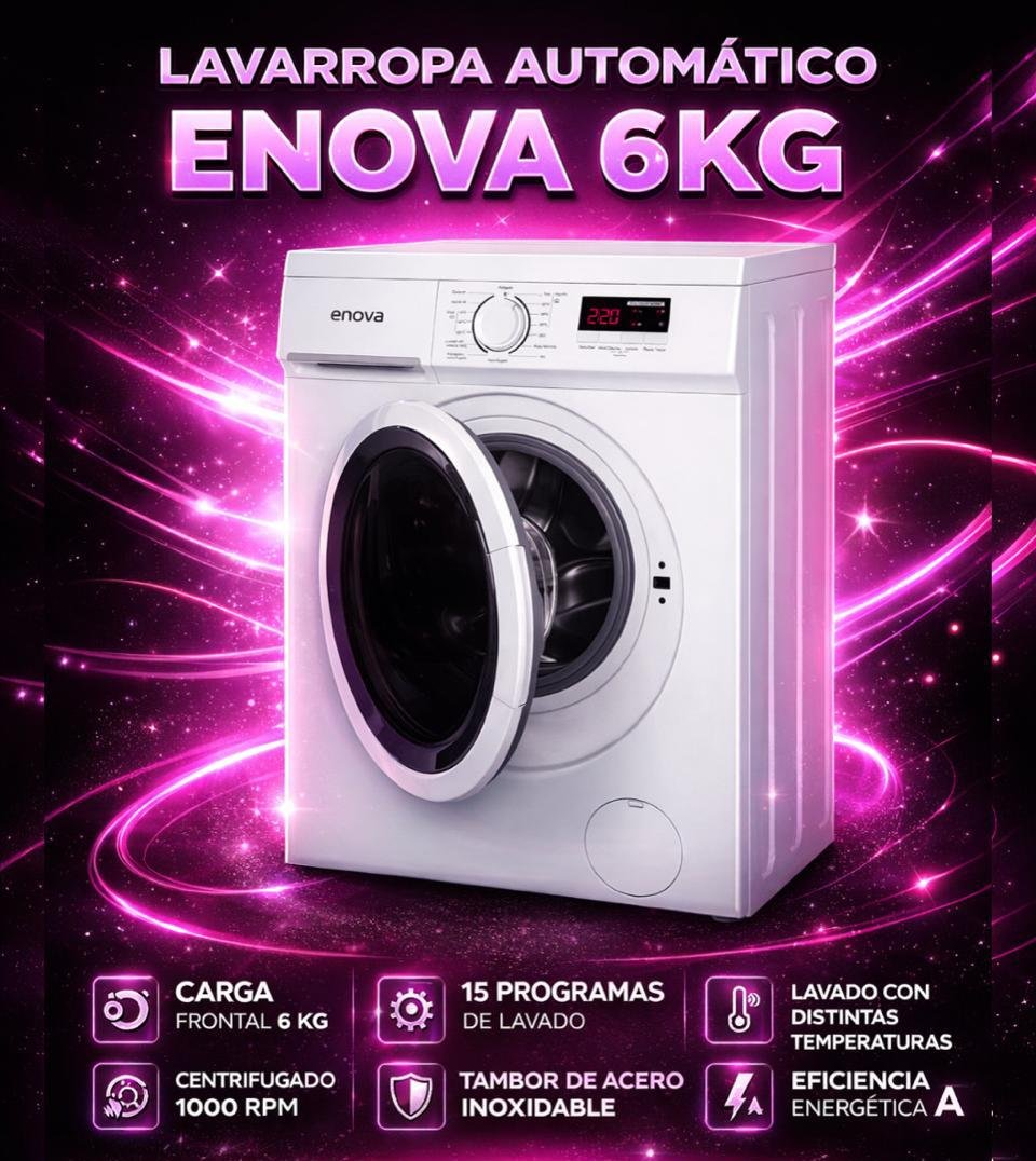 LAVARROPA ENOVA 6kilos
