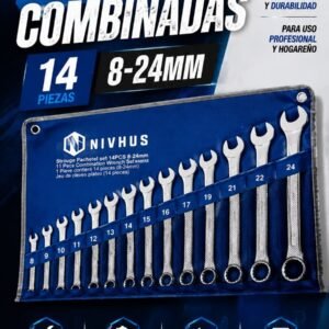 Set de llaves Combinadas 14 piezas NIVHUS 8'25 MM