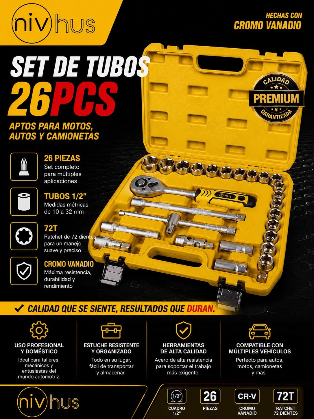 Set de tubos 26 piezas
