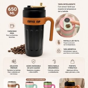 Vaso térmicos con sensor de temperatura