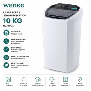 LAVARROPAS WANKE SEMIAUTOMÁTICO 10KG