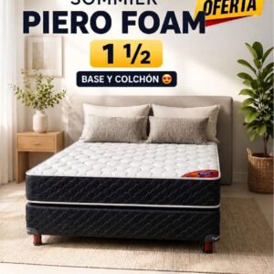 SOMMIER PIERO FOAM  1½ PLAZA 100X190X23