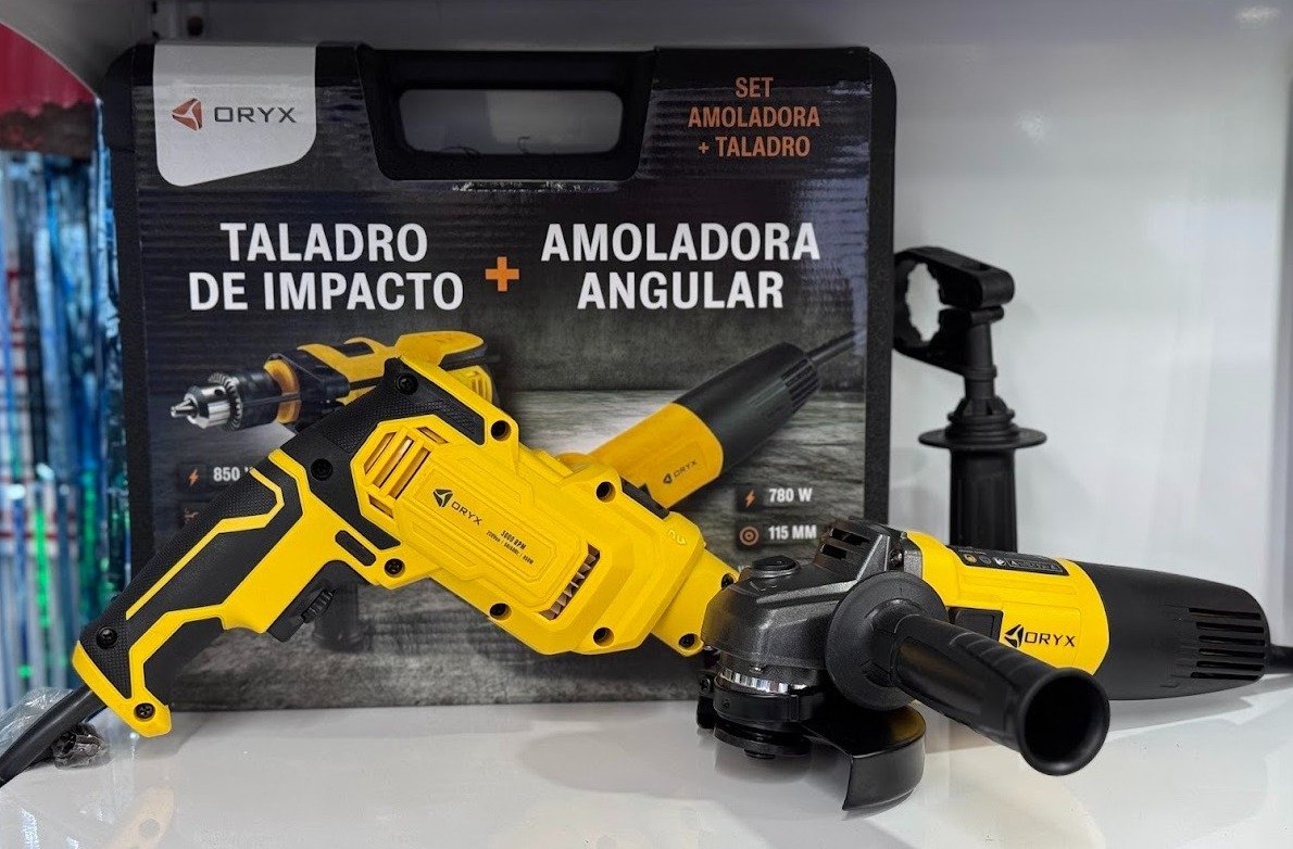 Set taladro y amoladora
